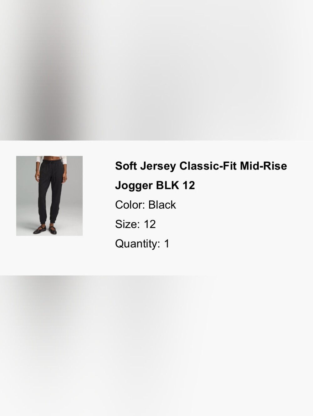 Lululemon Women's Soft Jersey Classic-Fit Mid-Rise Jogger in gray